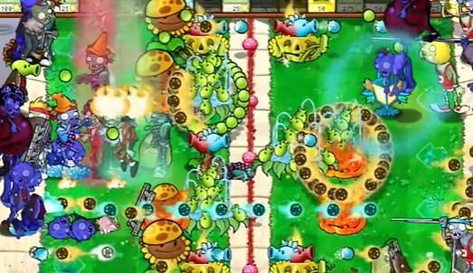 《PVZ杂交版》益智模式继续夹击图文通关流程（5）